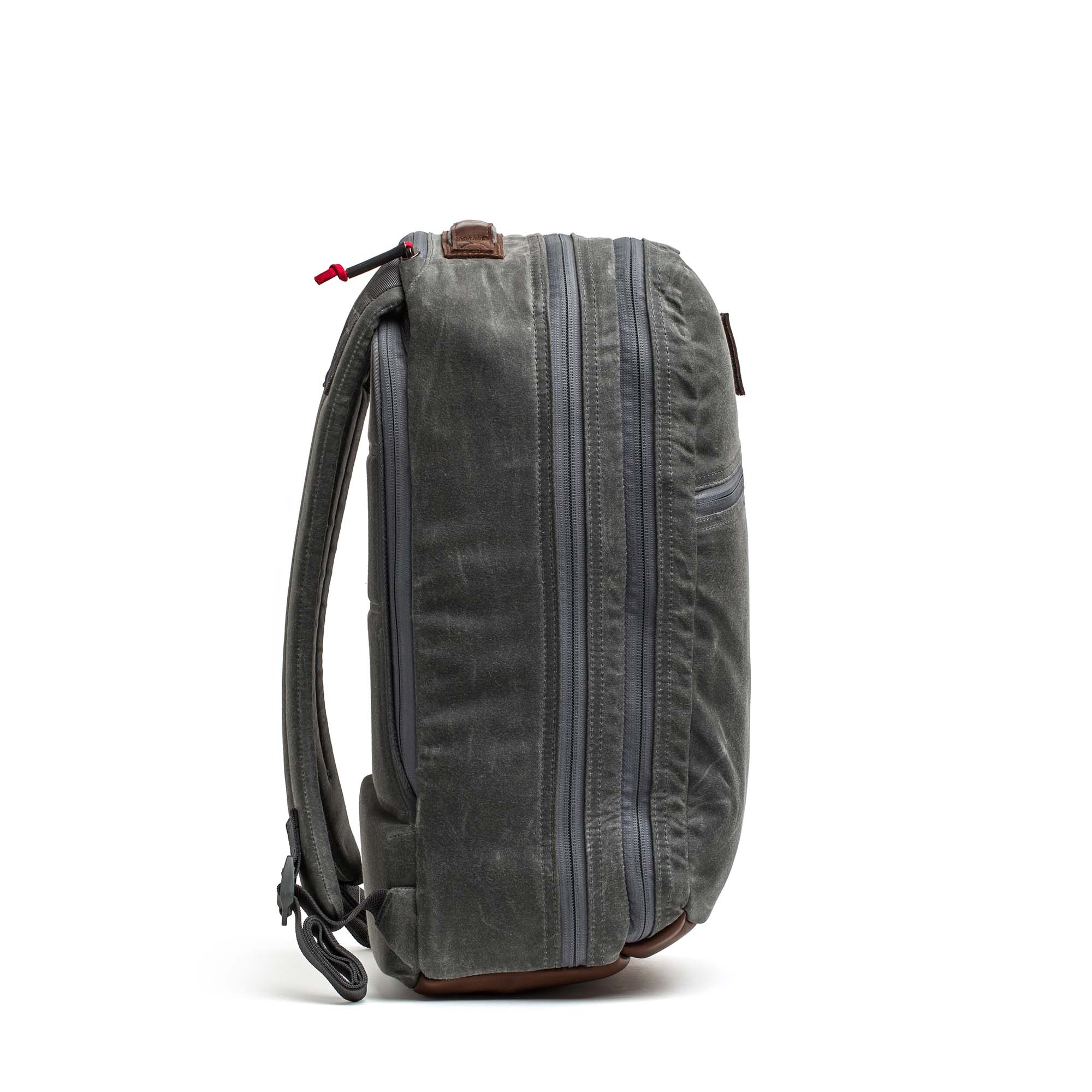 Double Compartment Bullet Ruck - Heritage Waxed Canvas - 18L - Image 4