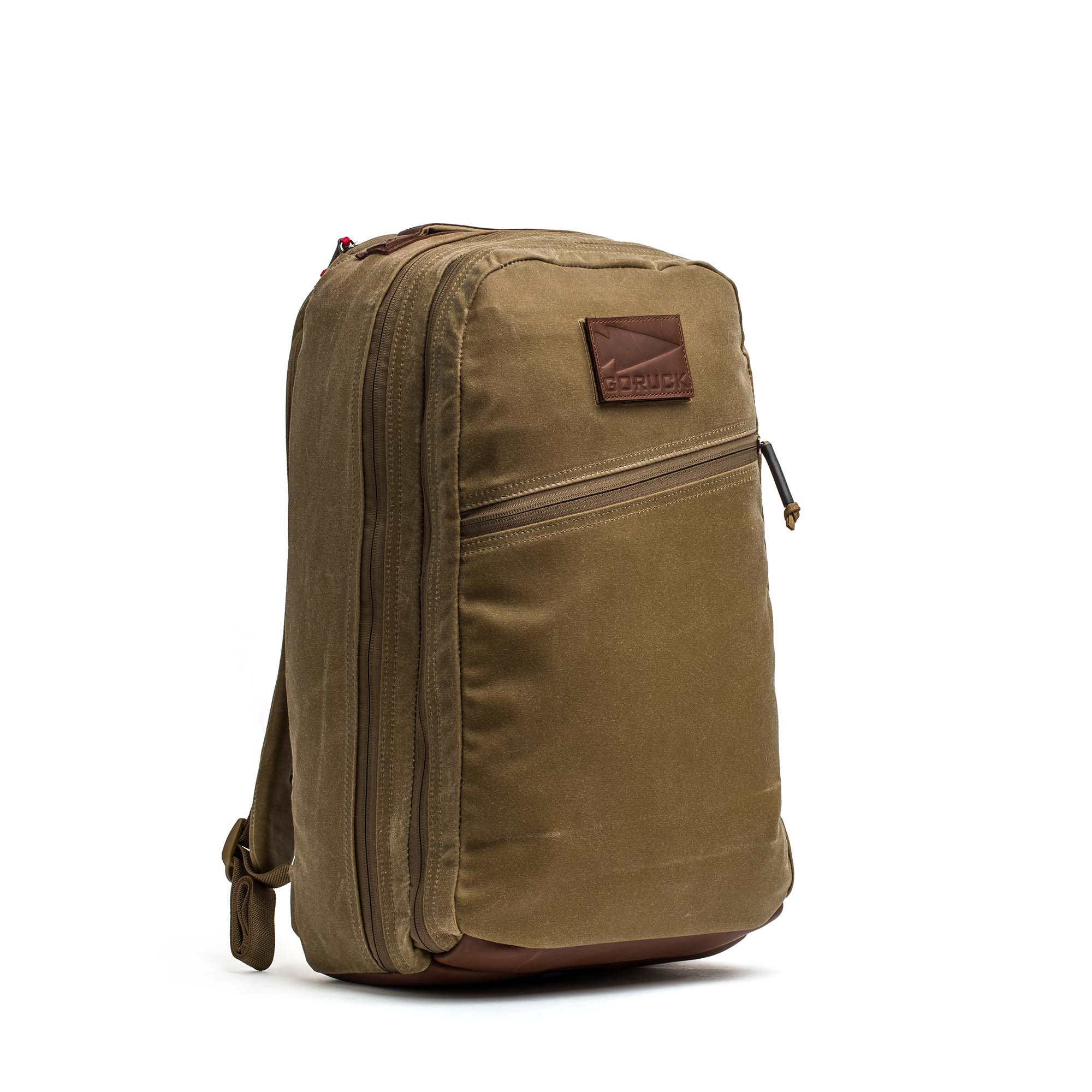 Double Compartment Bullet Ruck - Heritage Waxed Canvas - 18L - Image 9