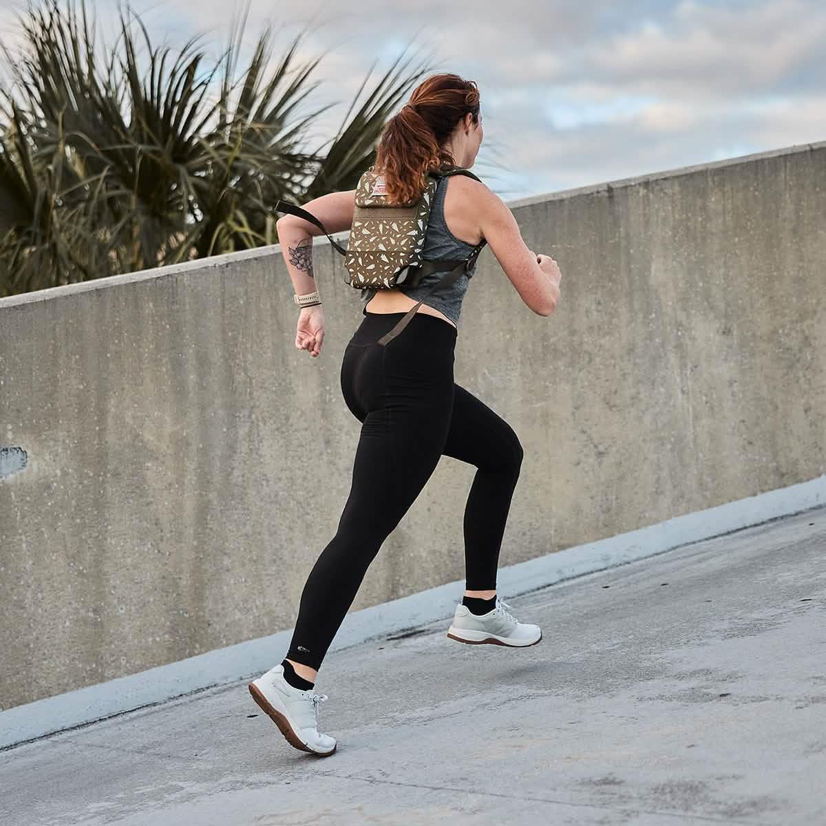Women's Ballistic Trainers - Lunar Rock + Gum w/ Silver Reflective Spearhead - Image 8